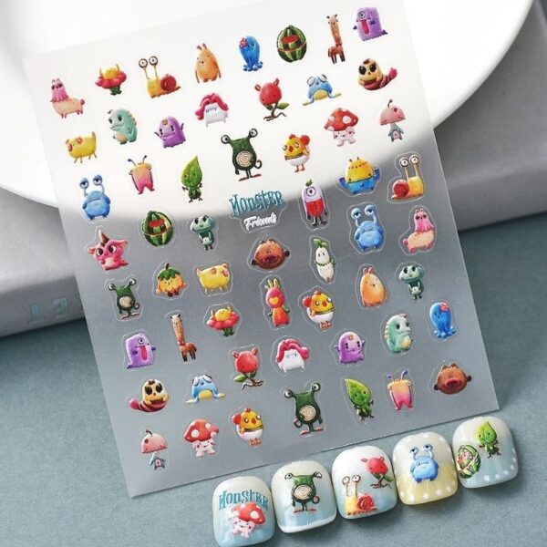 5D Disney Monster Friends Nail Art Stickers Design 203