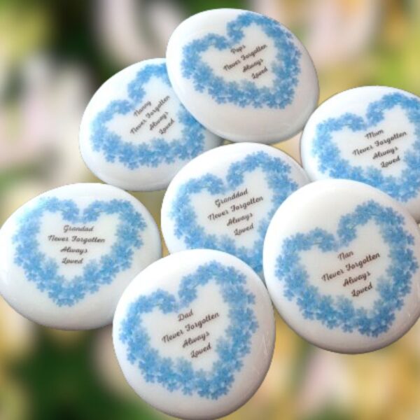 Bereavement Pebble Forget Me Not Bereavement Pocket Hug Pebble Family Loss Gift Keepsake Memorial Gift Memory Pebbles - Image 2
