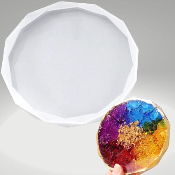 Diamond Edge Silicone Coaster Molds