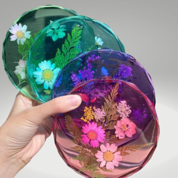 Diamond Edge Silicone Resin Coaster Mold Diamond Edge Silicone Coaster Resin Mould 13cm x 13cm - Image 2