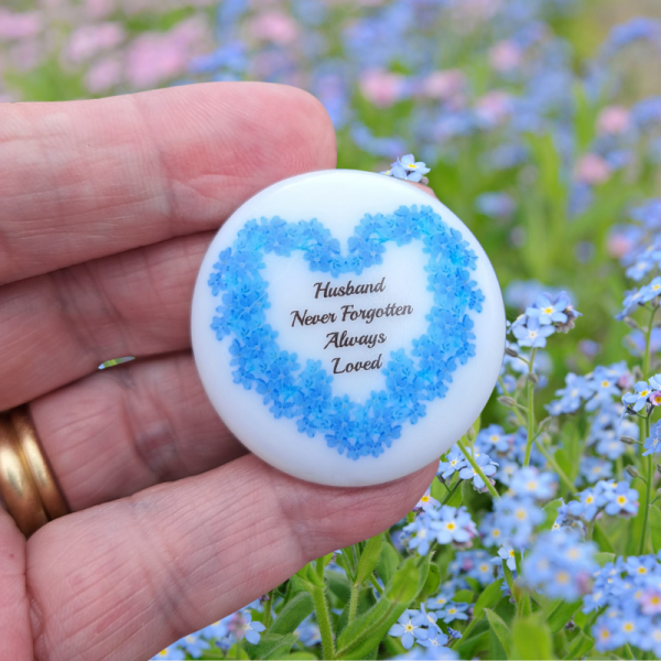 Bereavement Pebble Forget Me Not Bereavement Pocket Hug Pebble Family Loss Gift Keepsake Memorial Gift Memory Pebbles - Image 3