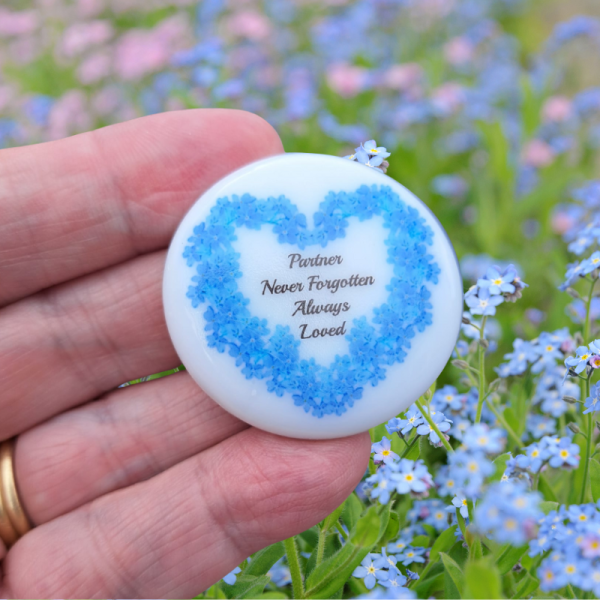 Bereavement Pebble Forget Me Not Bereavement Pocket Hug Pebble Family Loss Gift Keepsake Memorial Gift Memory Pebbles - Image 4