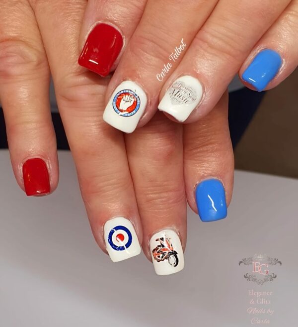 Northern Soul Nail Art Water Decals Northern Soul Water Slide Nail Decals Northern Soul Nail Art - Image 2