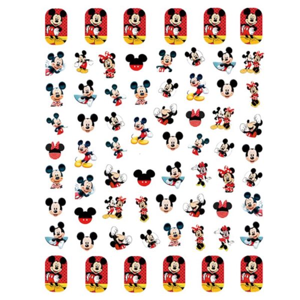 Disney Mickey Mouse And Minnie Mouse Nail Art Stickers Design 239