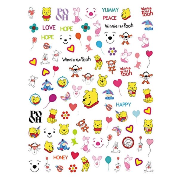 Disney Nail Art Stickers Winnie The Pooh And Friends Design 092