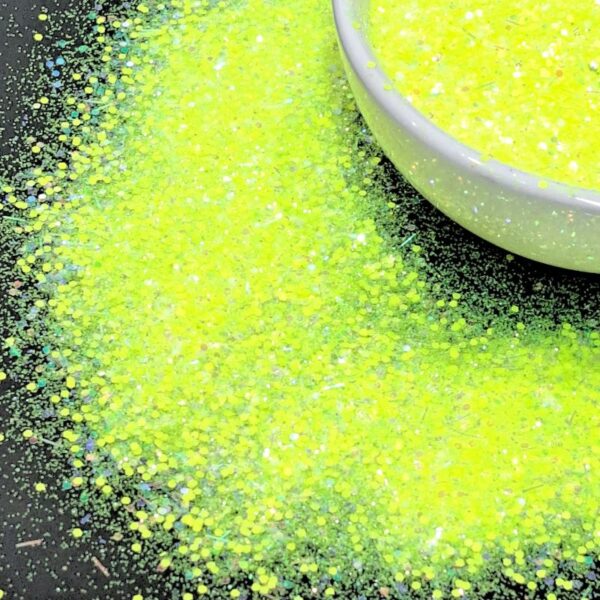 Neon Yellow Party Glitter Mix