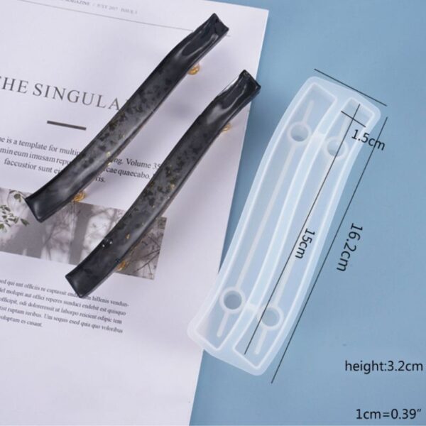 Tray Handle Resin Mould Cupboard Handle Resin Mould Silicone Mold Epoxy Resin Mold For Trays x 1 Piece - Image 2