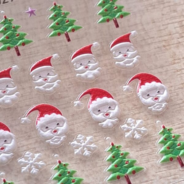 5D Snowflake Santa Xmas Trees Stars Christmas Nail Art Stickers Xmas Craft Stickers Design 8029 - Image 3