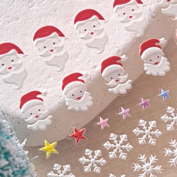 5D Snowflake Santa Xmas Trees Stars Christmas Nail Art Stickers Xmas Craft Stickers Design 8029 - Image 2