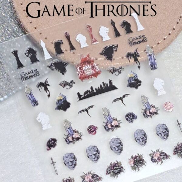 5D Game Of Thrones Nail Art Stickers Game Of Thrones Craft Stickers Design 171