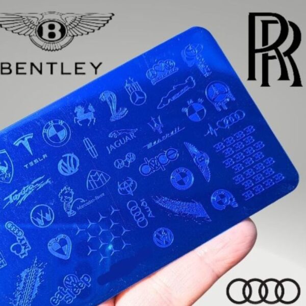Car Logos Nail Stamping Plate Design 166 Vehicle Logos Stamping Plate - Image 2