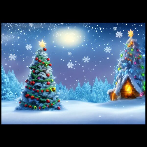 Wnter Village Xmas Photographic Background Mat A4 And A5 Size Nail Display Mats Double Sided Image Photographic Background Mats - Image 3