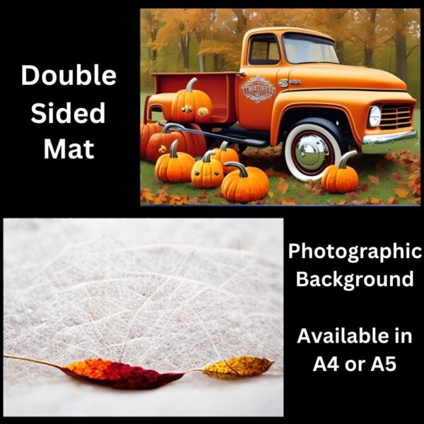 Autumn Laminated Double Sided Mat Photographic Background Mats