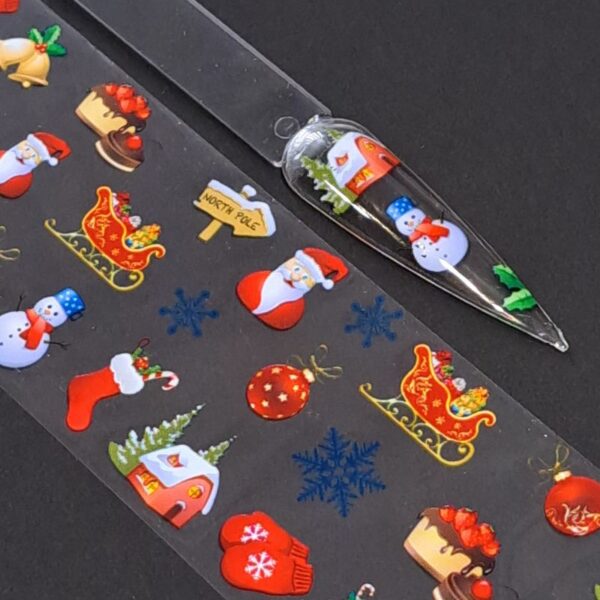 Christmas Nail Transfer Foil Design 43