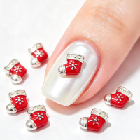 Christmas Stocking Nail Art Charms x 1 Piece Christmas Stocking Craft Charms