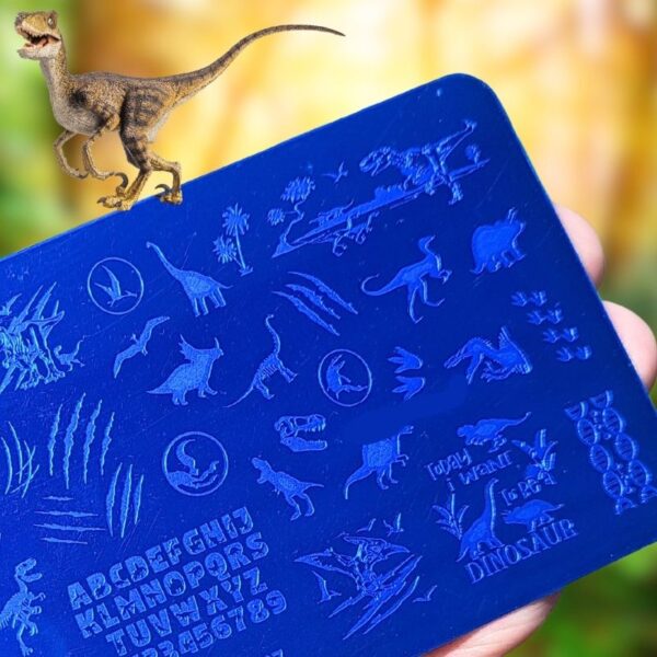 Dinosaur Nail Stamping Plate Design 167 - Image 2