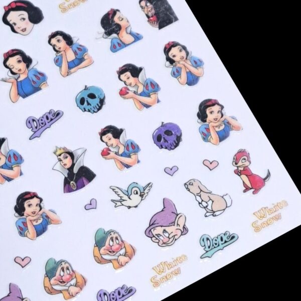 Disney Snow White Nail Art Stickers Design 134 - Image 2