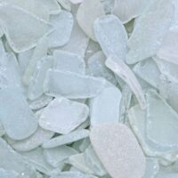 Bags Of Clear Raw Frosted Sea Glass Mixed Sizes UK Beaches Craft Jewellery Making Sea Glass For Crafts, Beach Sea Glass 100g 200g 300g 400g - 100 Gram Pack Size