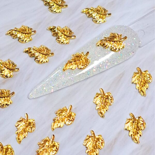 Gold Maple Leaf Charms