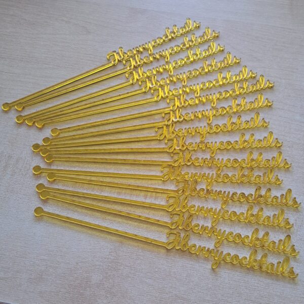 Drinks Stirrers, Personalised Drinks Stirrers, Party Stirrers, Birthday Drinks Stirrers, Wedding Drink Stirrers, Hen Party Drinks Stirrers, Personalised Swizzle Sticks - Image 13
