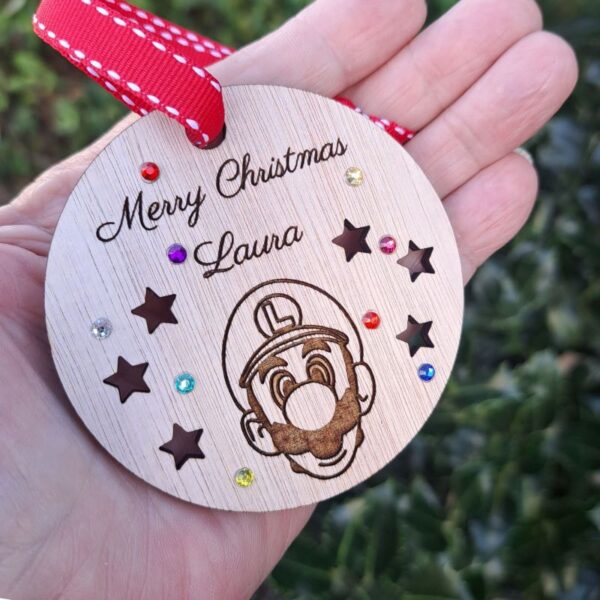 Luigi Personalised Bauble