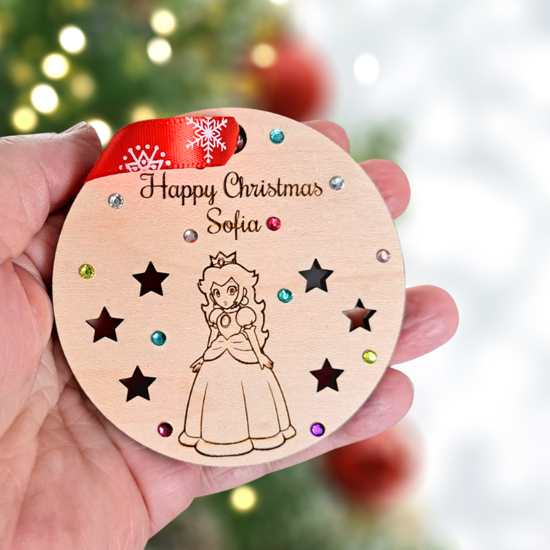 Super Mario Baubles, Super Mario Personalised Baubles, Super Mario Xmas Bauble, Super Mario Christmas Baubles, Luigi Baubles, Yoshi Baubles, Toad Baubles - Image 5