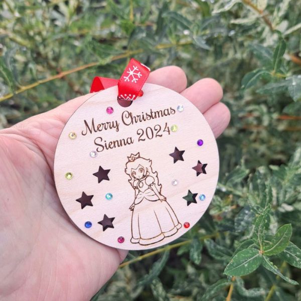 Super Mario Baubles, Super Mario Personalised Baubles, Super Mario Xmas Bauble, Super Mario Christmas Baubles, Luigi Baubles, Yoshi Baubles, Toad Baubles - Image 5