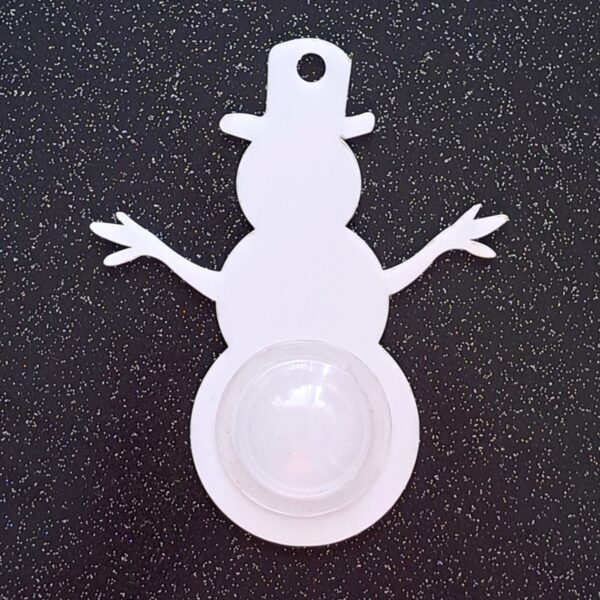 Acrylic snowman bauble blanks