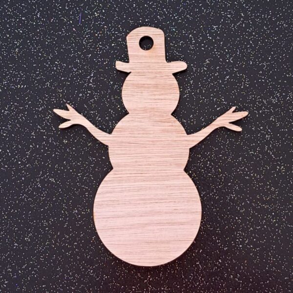 Wooden Snowman Bauble Blanks