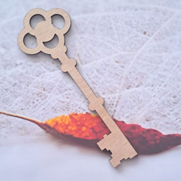 Santas Lost Key Santa's Lost Workshop Craft Blanks Wooden Santa Key - Image 3