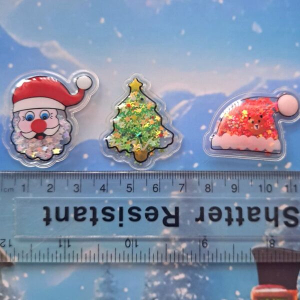 Christmas Filled Shape Shakers DIY Hair Bow Craft Decoration Mobile Phone Santa Christmas Tree Santa Hat Xmas Craft Embellishments - Image 5