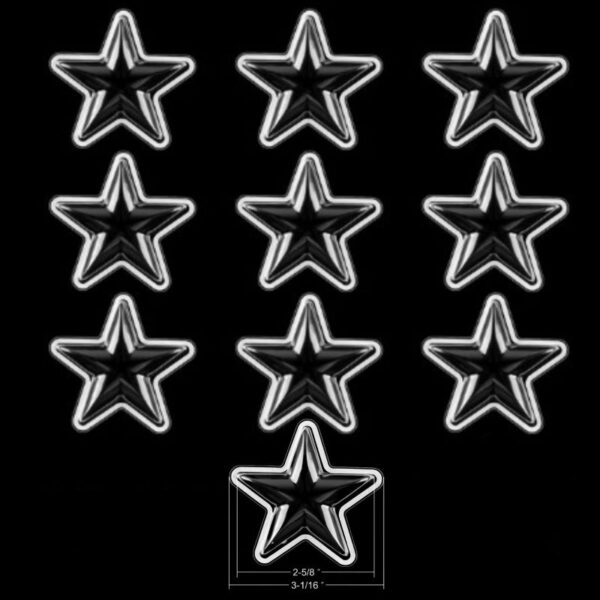 Christmas Tree And Star Shaker Domes 3D Shaker Domes For Crafts Shaker Domes For DIY Scrapbooking Card Making Sold In Packs Of 5 - Image 2