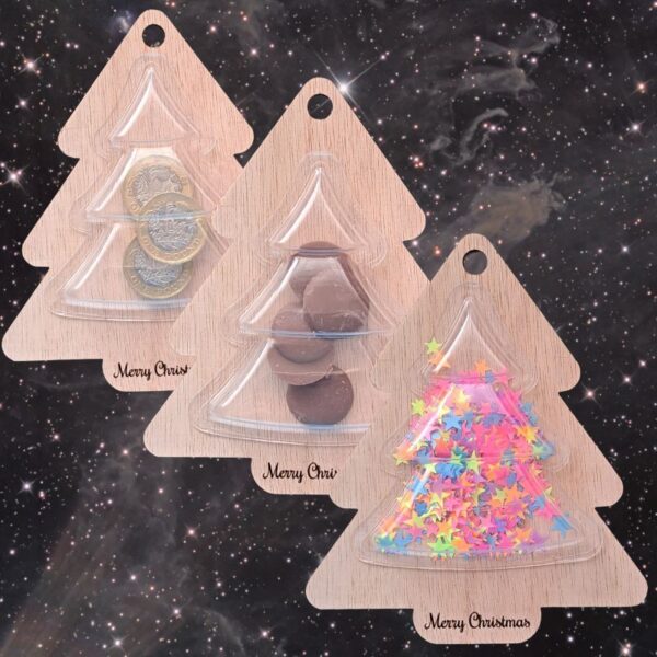 Wooden Christmas Tree Blanks with shaker dome