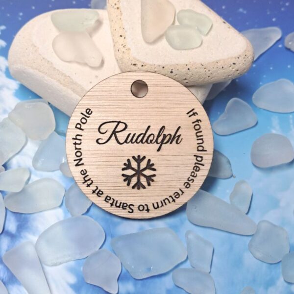 Wooden Rudolph's Lost Tag Craft Blanks - Image 3