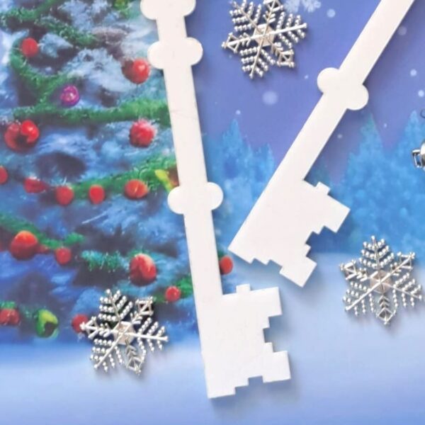 Lost Key White Acrylic Craft Blanks For Sublimation Santas Lost Key - Image 3