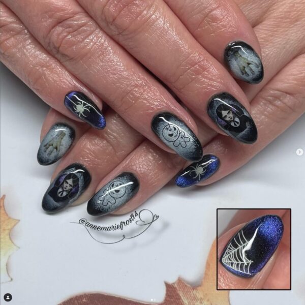 The Addams Family Nail Art Water Decals Wednesday Addams And Family Water Slide Decals - Image 3