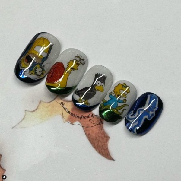 The Simpsons Halloween Nail Art Water Decals - Image 2