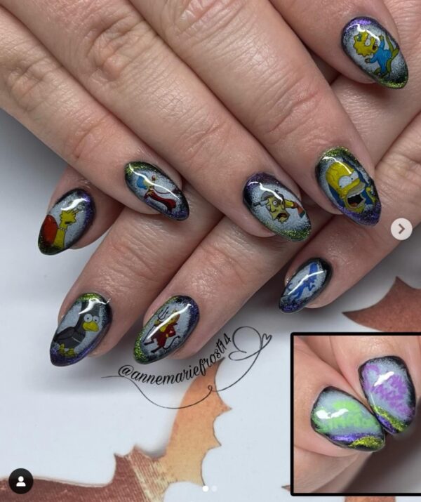 The Simpsons Halloween Nail Art Water Decals - Image 3