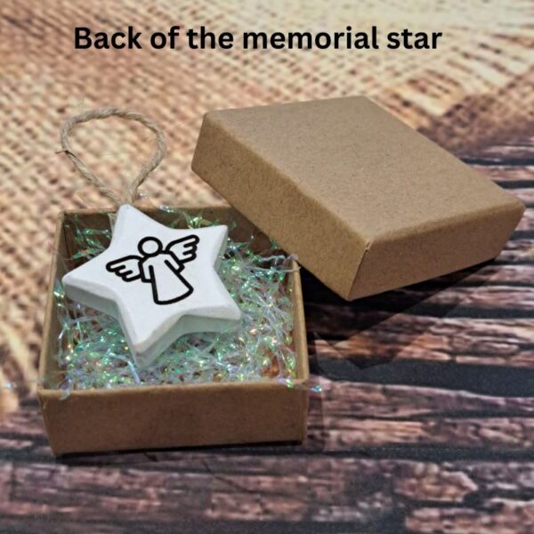 Family Bereavement Pocket Hug Personalised Memorial Gift Memory Star Angel Pocket Hug - Image 2