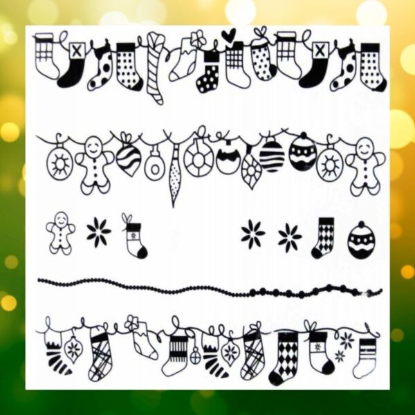 Christmas Nail Art Water Decal Design 9