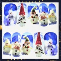 Christmas Snowman Water Decals Design 1