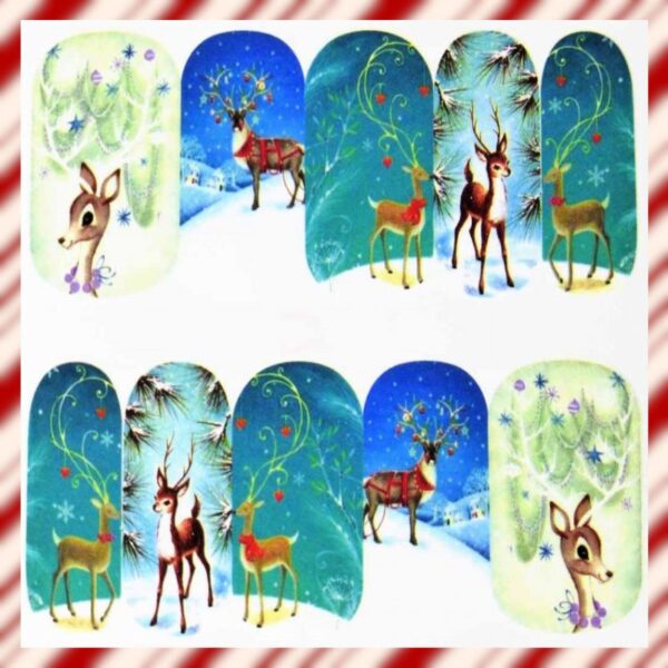 Reindeer Water Decals Design 6