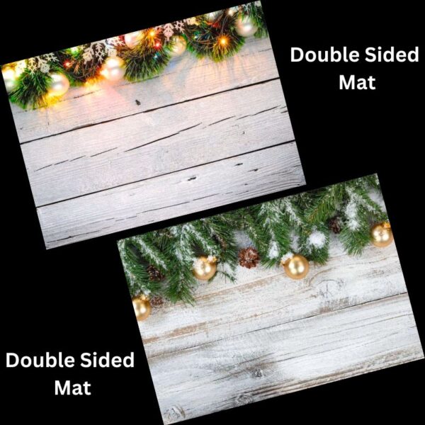 Christmas Time Photographic Background Mat A4 And A5 Size Nail Display Mats Double Sided Image Nail Technician Photographic Background Mats