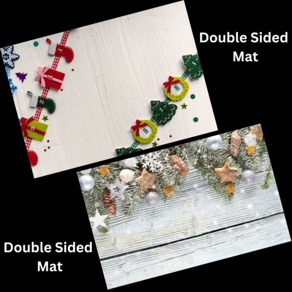 Xmas Decorations Photographic Background Mat A4 And A5 Size Nail Display Mats Double Sided Image Nail Technician Photographic Background Mats