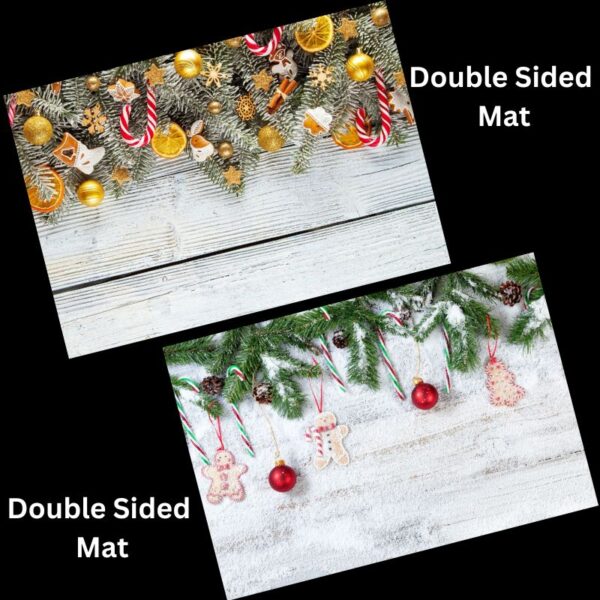 Festive Xmas Photographic Background Mat A4 And A5 Size Nail Display Mats Double Sided Image Nail Technician Photographic Background Mats