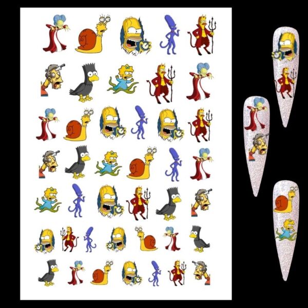 Halloween Simpsons Water Decals