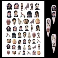 Halloween Wednesday Addams Family Water Decals