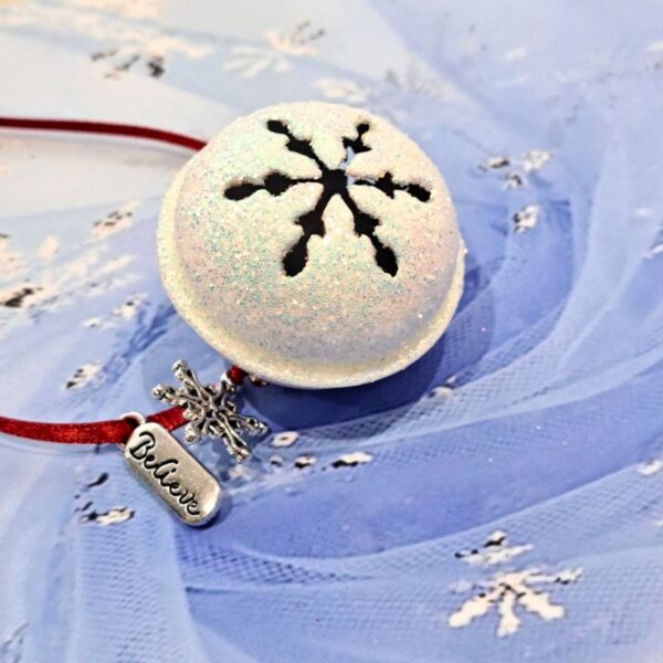I Believe Jingle Bell Christmas Decoration, Christmas Eve Box, Xmas Keepsake, Polar Express Bell, Stocking Filler, White Crystal Jingle Bell - Image 4