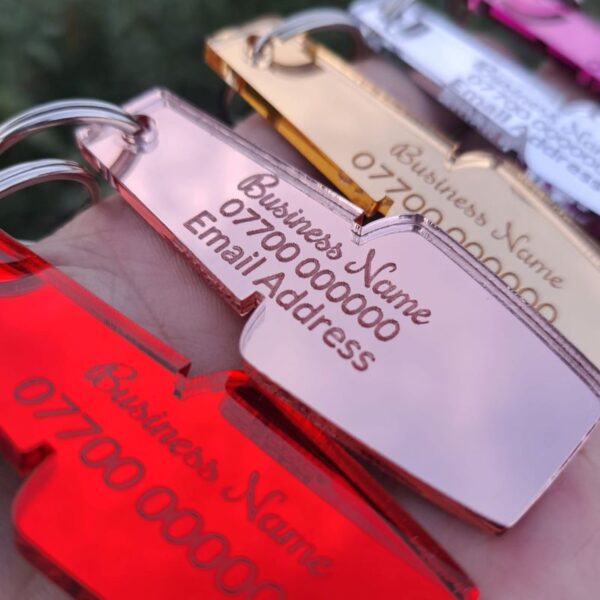 Nail Tech Keyrings, Personalised Nail Salon Keyrings, Nail Techician Gifts, Manicurist Presents, Novelty Salon Promotional Keyrings, Nail Varnish Bottle Keyring - Image 2