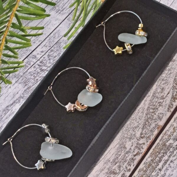 Sea Glass Wine Glass Charms Set Of 6 - Image 3